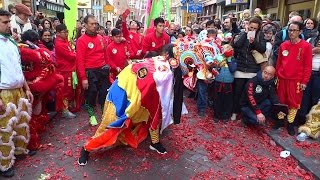 Chinees Nieuwjaar 2017 Amsterdam De Leeuwendans [upl. by Atteuqihc100]