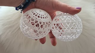 Szydełkowa bombka wzór nr 7 crochet christmas ball patern 7 [upl. by Auqenes]