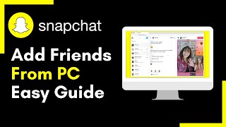 How to Add Friends on Snapchat on PC [upl. by Trabue691]