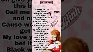 AS IF ITS YOUR LAST  LISA Rap with Lyrics lisa aiiyl rap bp blackpink kpop shorts [upl. by Assirac]