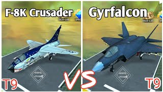 F8K Crusader VS Gyrfalcon  Which Plane is Better   Gunship Battle 2019 [upl. by Hurff537]