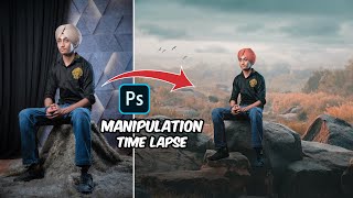 Photoshop Compositing amp Manipulation  Photo Effects  Timelapse Video [upl. by Anairuy107]