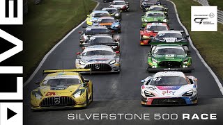 LIVE  Race  Silverstone 500  Intelligent Money British GT Championship [upl. by Lajes]