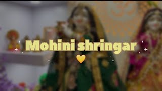 Mohini Ekadashi Shringar 💚🦚mohiniekadashi2024 radhakrishnashringar shringarras share [upl. by Adikram757]