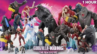 EPIC Unboxing EVERY Godzilla X Kong Toy The New Empire Merch  1 HOUR [upl. by Asen]