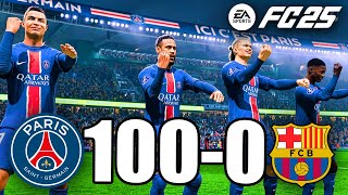 FC25  RONALDO MESSI NEYMAR amp MBAPPE  ALL STARS  PSG 1000 FC BARCELONA [upl. by Arbua]