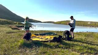 Wild Camping in Wales With Dog  OEX Tent Set Up [upl. by Eihtak]