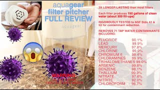 Aquagear Water Filter Pitcher UNBOXING AND FULL SETUP [upl. by Ireland]