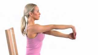 Wrist extension stretch to stretch the forearm flexor muscles [upl. by Hillier102]