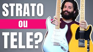 Stratocaster ou Telecaster Qual escolher  COMPARATIVO [upl. by Ellezaj74]