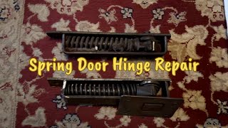 Antique Door Spring Hinge Repair [upl. by Wendelina]