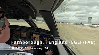 Departure Farnborough England EGLFFAB  Gulfstream G650 [upl. by Aisereht]