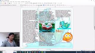 CREAR UN TRÍPTICO O FOLLETO EN LIBRE OFICCE WRITER [upl. by Nagaer]