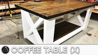 Coffee Table with quotXquot bracing [upl. by Adena207]