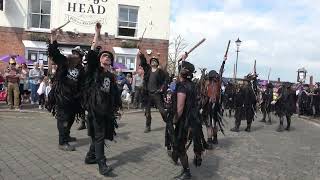 Beltane Border Morris dance quotGrey Wethersquot at Upton upon Severn Folk Festival 2023 [upl. by Shum]