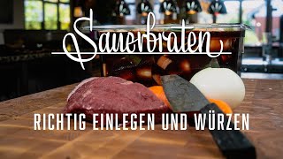 Sauerbraten einlegen – Kochen im Tal [upl. by Thalia634]