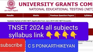 TNSET 2024 all subjects syllabus link 👇👇👇👇 tnset2024syllabus tnsetexam tnset2024 setexam2024 [upl. by Kurr934]