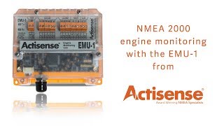 Engine monitoring using NMEA 2000 with the EMU1 [upl. by Athelstan]