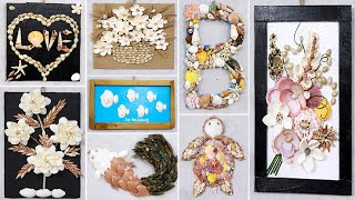 10 Easy Seashell Wall Hanging Craft Ideas make in a jiff  Home Decor [upl. by Nosyk990]