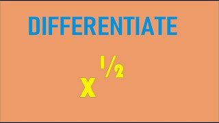 differentiate X12 with reespect to x [upl. by Airdnazxela620]