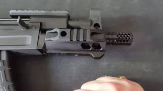 C39 Micro with SLR handguard and Mini Comp vs Troy P7A1 [upl. by Allister]