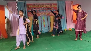 goreyan pairan de vich chandi diyan jhanjran  Dance performance part1  annual function 2223 [upl. by Sowell]