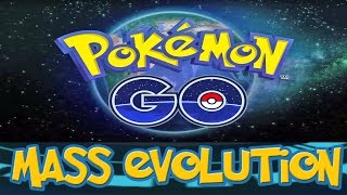 Pokemon Go  Mass Evolution Pidgey Grind  Main Evolves [upl. by Godderd537]