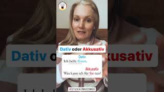 🇩🇪Acusativo ou Dativo🇩🇪 estudealemãocomigo deutschkurs cursodealemão [upl. by Rivalee349]