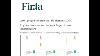 Leren programmeren met de Siemens LOGO Programmeren van een Network Project in een Ladderdiagram [upl. by Jarvis528]