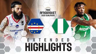 Cape Verde 🇨🇻 v Nigeria 🇳🇬  Extended Highlights  FIBA AfroBasket 2025 Qualifiers [upl. by Dranyl]