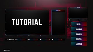 Free Animated Fortnite Twitch Live stream Overlay Template Tutorial [upl. by Mosi515]