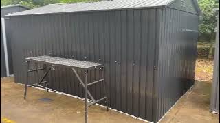 8x12ft10x12ft garden metal shed [upl. by Buschi]