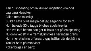 ZE feat Jiggz  Sverige Vet Lyrics [upl. by Moshe]