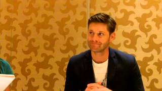 ComicCon 2014 Supernaturals Jensen Ackles Talks Season X and Demon Dean [upl. by Ahsatak]