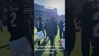 🚨THE Sanders Family EMOTIONAL In Colorado Buffaloes Final Home Game‼️ deionsanders shorts [upl. by Greerson499]