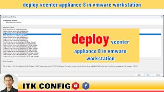 EP165deploy vcenter appliance 8 in vmware workstation [upl. by Sirah]