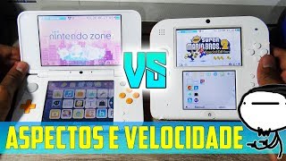 New Nintendo 2DS XL vs Nintendo 2DS Old  Aspectos e Velocidade de processamento [upl. by Delogu]