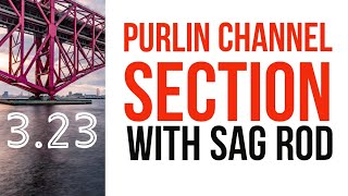 323 Purlin Design  Channel Section with Sag Rod  Roof truss  Numerical Problem [upl. by Ignatius]