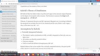 Kalecki theory of distribution [upl. by Germana198]