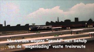 Koploper automatisch locomotief wissel  wagenbelading [upl. by Graniah639]