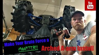 Part 2 Install Arched Aarm Lift how to for Kawasaki Brute Force 750 [upl. by Korenblat]