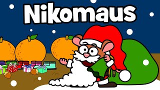 ♪♪ Weihnachtslied für Kinder – Nikomaus  Hurra Kinderlieder  Kinderlied Weihnachten  Tierlied [upl. by Einaeg]