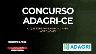 CONCURSO ADAGRICE para Engenheiro Agrônomo  O que esperar da banca IDECAN em Defesa Vegetal [upl. by Elianore273]