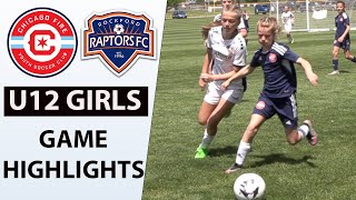 Chicago Fire vs Rockford Raptors  preECNL U12 2012 Girls Soccer Game Highlights May 5 2024 [upl. by Yrot]