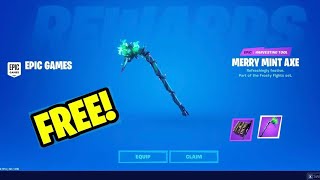 How To Get MINTY PICKAXE for FREE in Fortnite Chapter 5 Season 1 [upl. by Yci188]