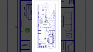 20 X 50 House Plan option 04 shorts viralshorts ytshorts homedesign [upl. by Nita]