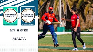 🔴 ECIW amp ECI Malta 2023  Day 1  T10 Live International Cricket  European Cricket [upl. by Asnarepse]