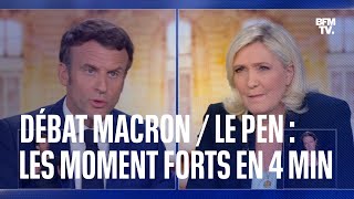 Macron  Le Pen les moments forts du débat de l’entredeuxtours en 4 minutes [upl. by Aisinut]