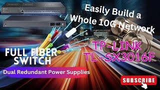 Unboxing TPLink Full 10G Fiber TLSX3016F JetStream 16Port 10GE SFP L2 Managed Switch  English [upl. by Blainey505]