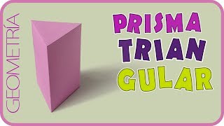 Como hacer un prisma triangular  Triangular prism [upl. by Nogas]